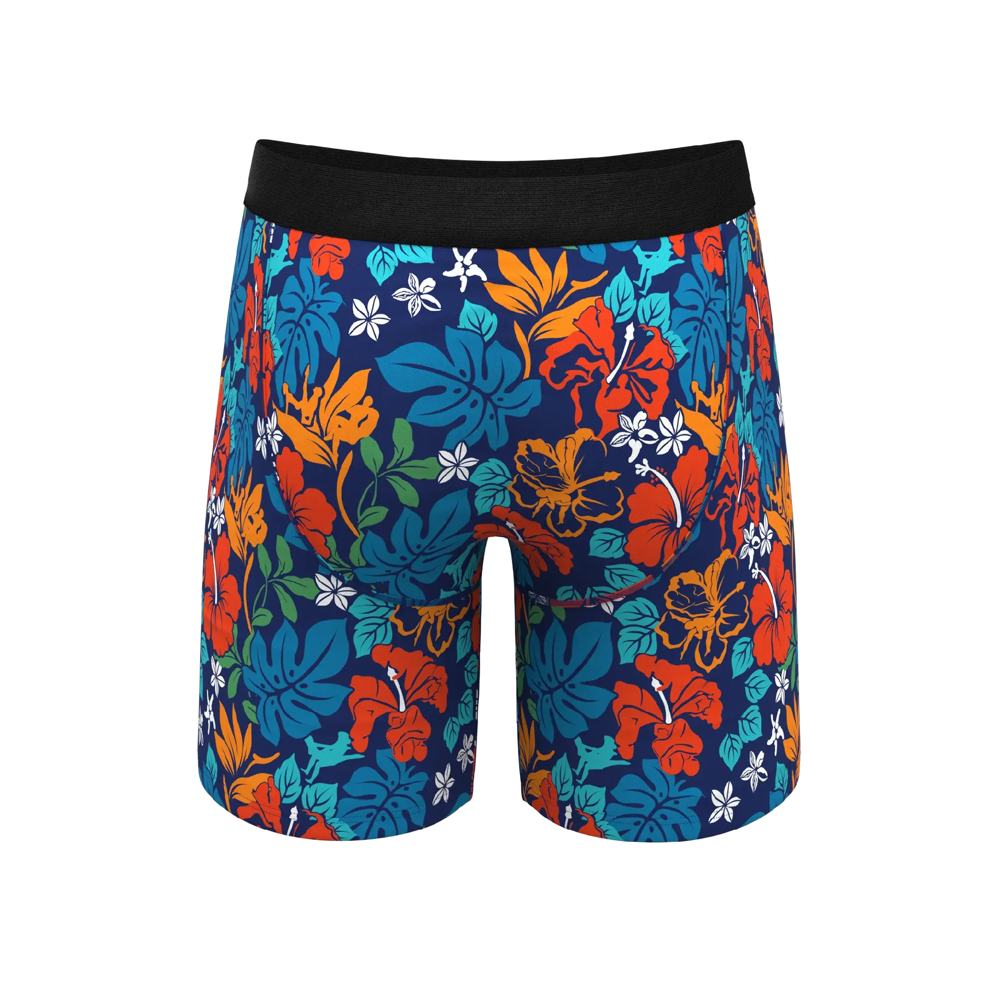 The Get Lei'd | Naughty Tropical Long Leg Ball Hammock® Pouch Underwear With Fly - Shinesty - Flyclothing LLC