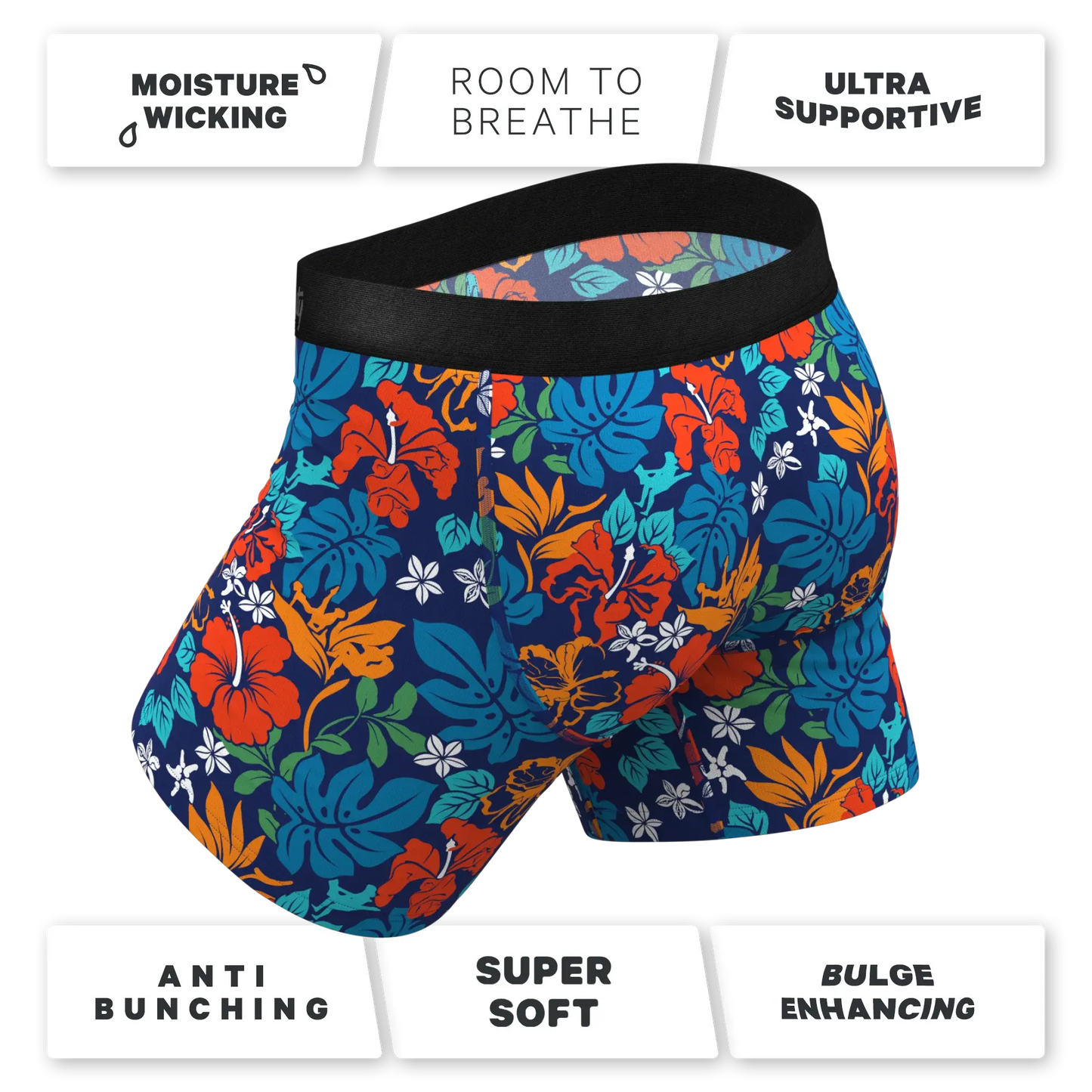The Get Lei'd | Naughty Tropical Ball Hammock® Pouch Underwear - Shinesty - Flyclothing LLC