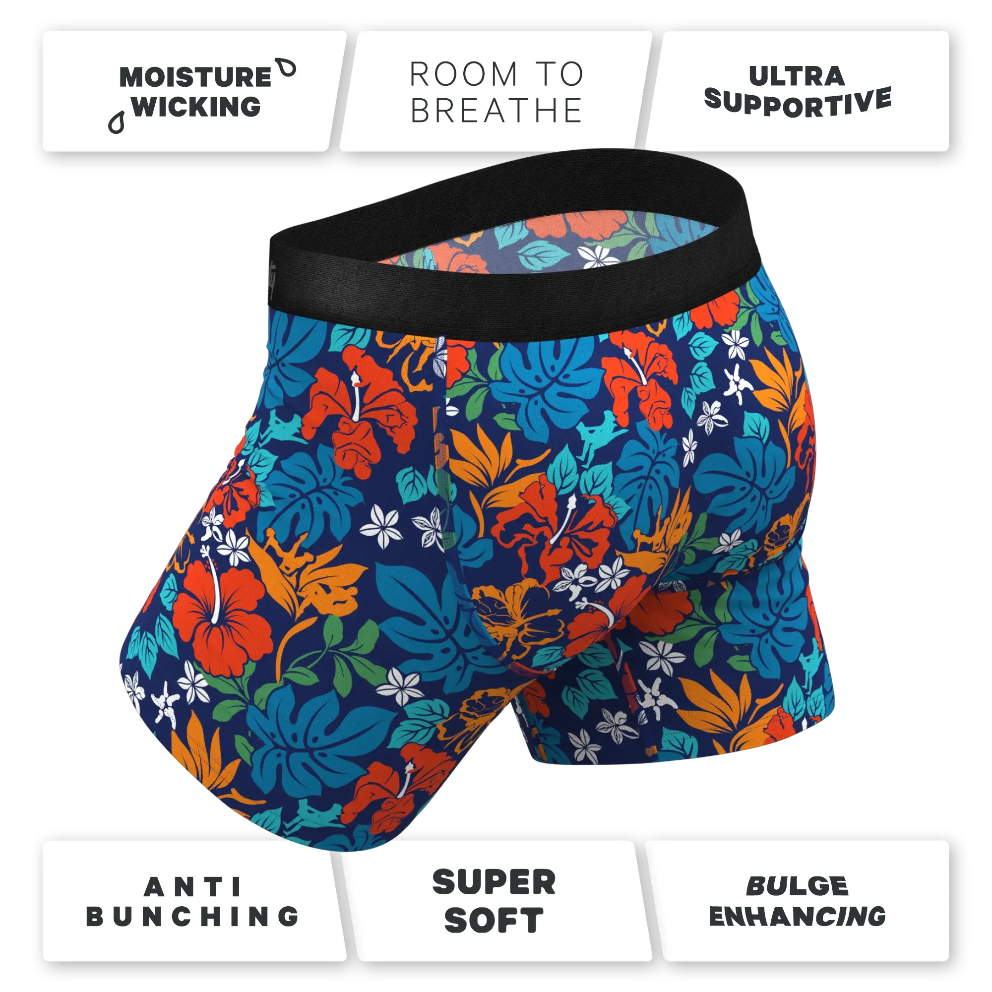 The Get Lei'd | Naughty Tropical Ball Hammock® Pouch Underwear - Shinesty - Flyclothing LLC