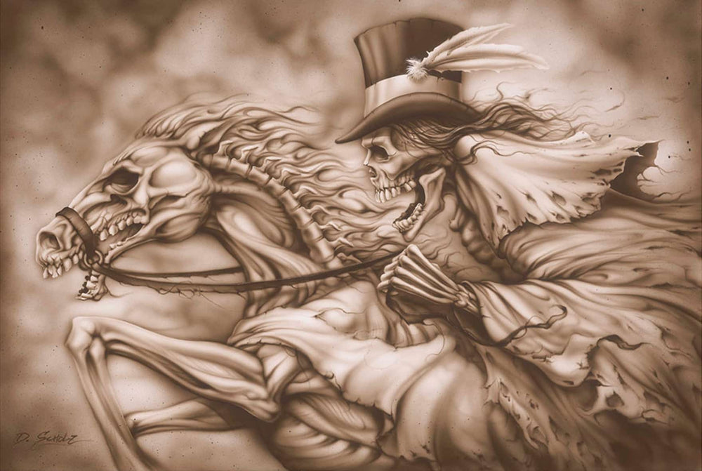 Black Market Art Company Ghost Rider Print
