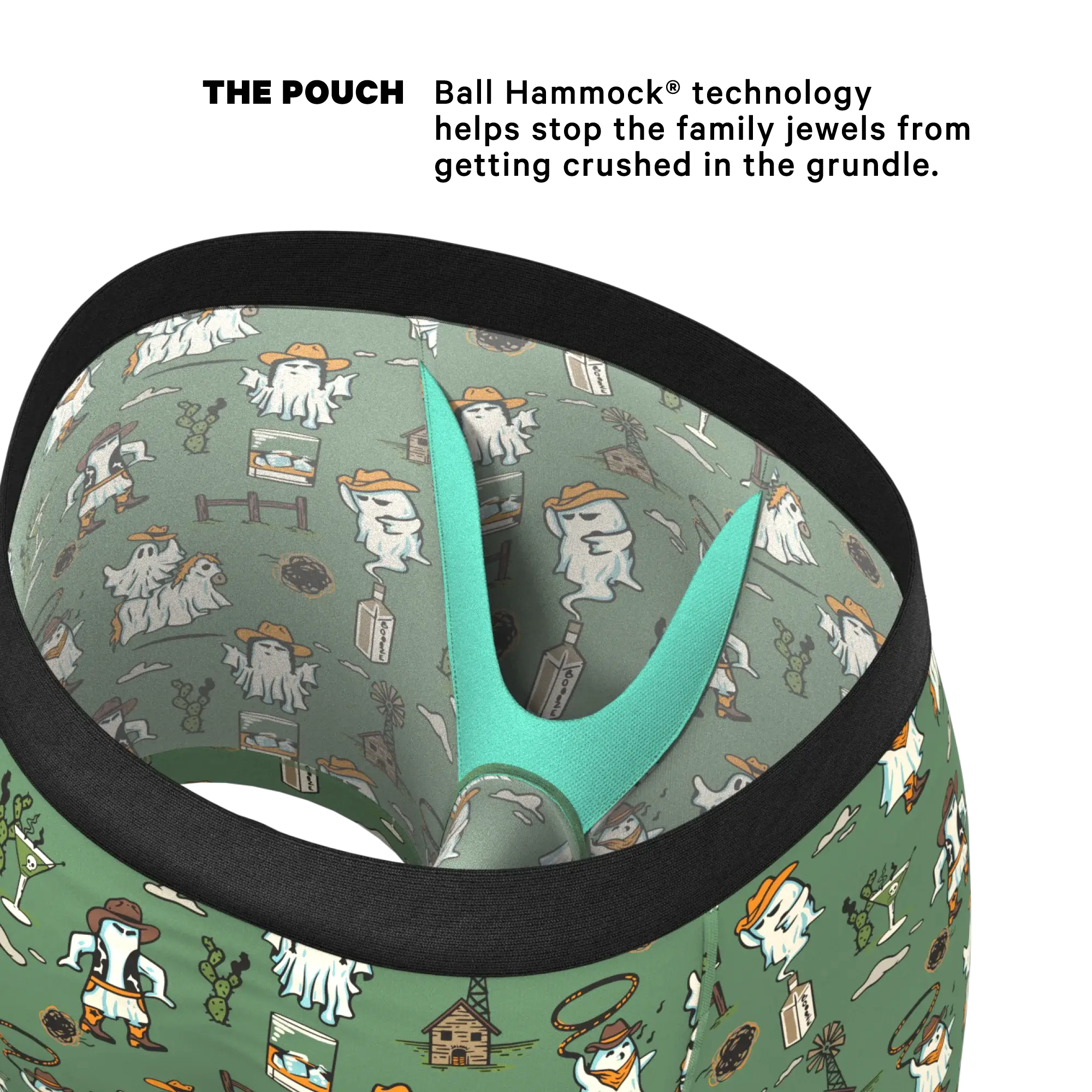 The Ghost Town | Western Ghost Ball Hammock® Pouch Underwear - Shinesty - Flyclothing LLC