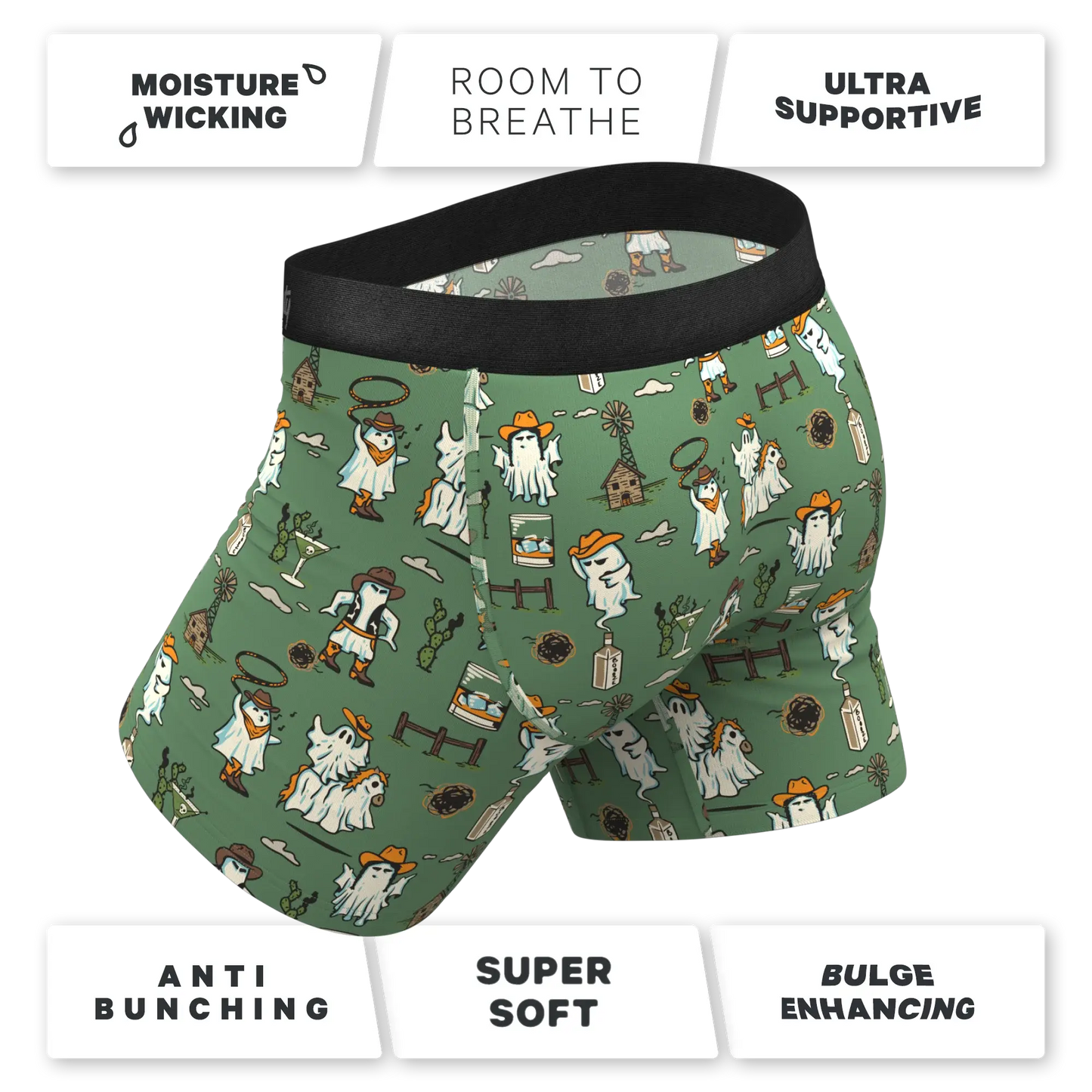 The Ghost Town | Western Ghost Ball Hammock® Pouch Underwear - Shinesty - Flyclothing LLC