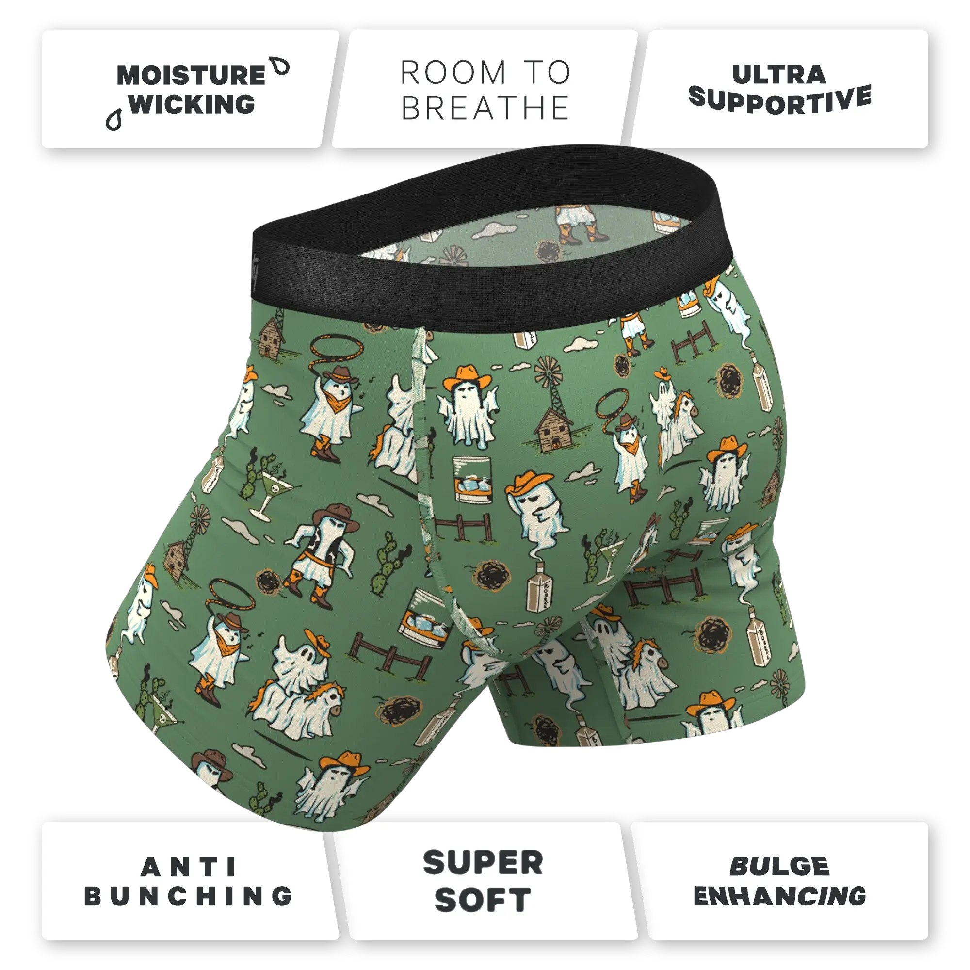 The Ghost Town | Western Ghost Ball Hammock® Pouch Underwear - Shinesty - Flyclothing LLC