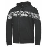 Ghost - Mens Reflective Skull Graphic Motorcycle Hoodie - Unik Just for Bikers - Flyclothing LLC