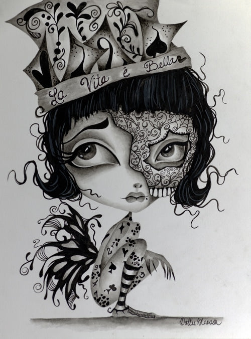 Black Market Art Company Giada La Vita E Bella Print