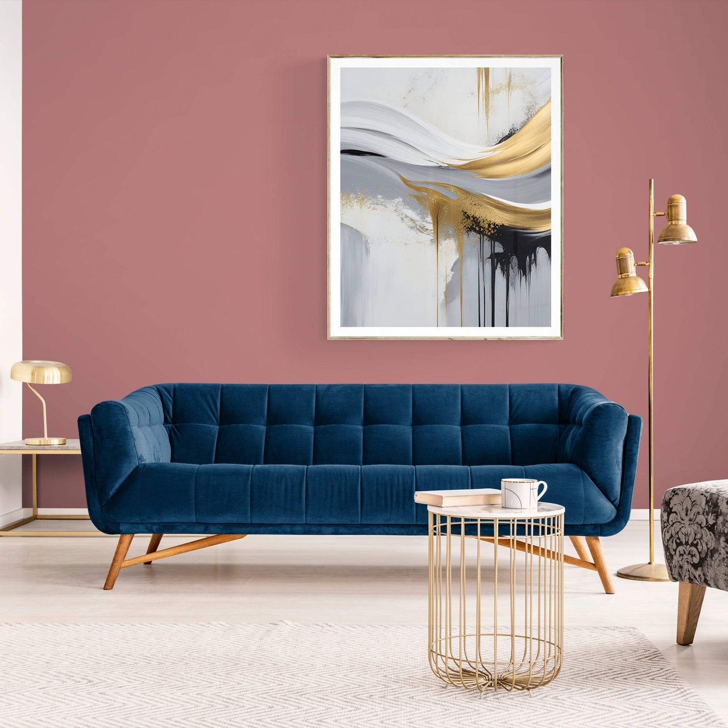 Canvas Print: "Gilded Flow" - Tailored Canvases - Flyclothing LLC