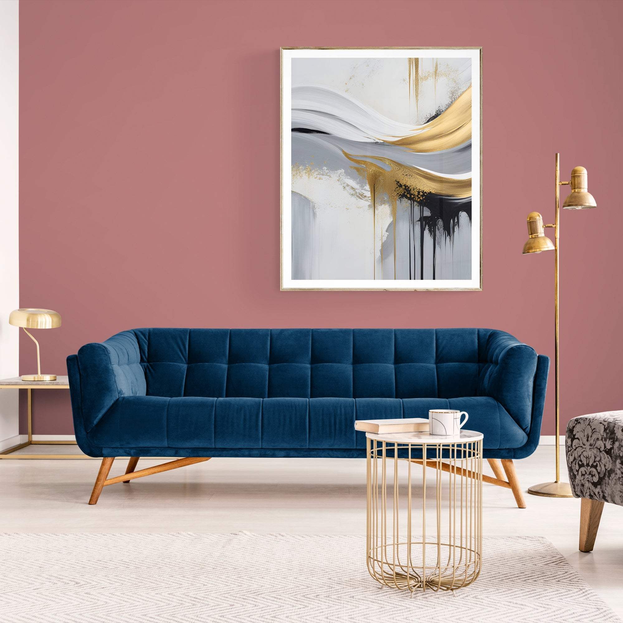 Canvas Print: "Gilded Flow" - Tailored Canvases - Flyclothing LLC