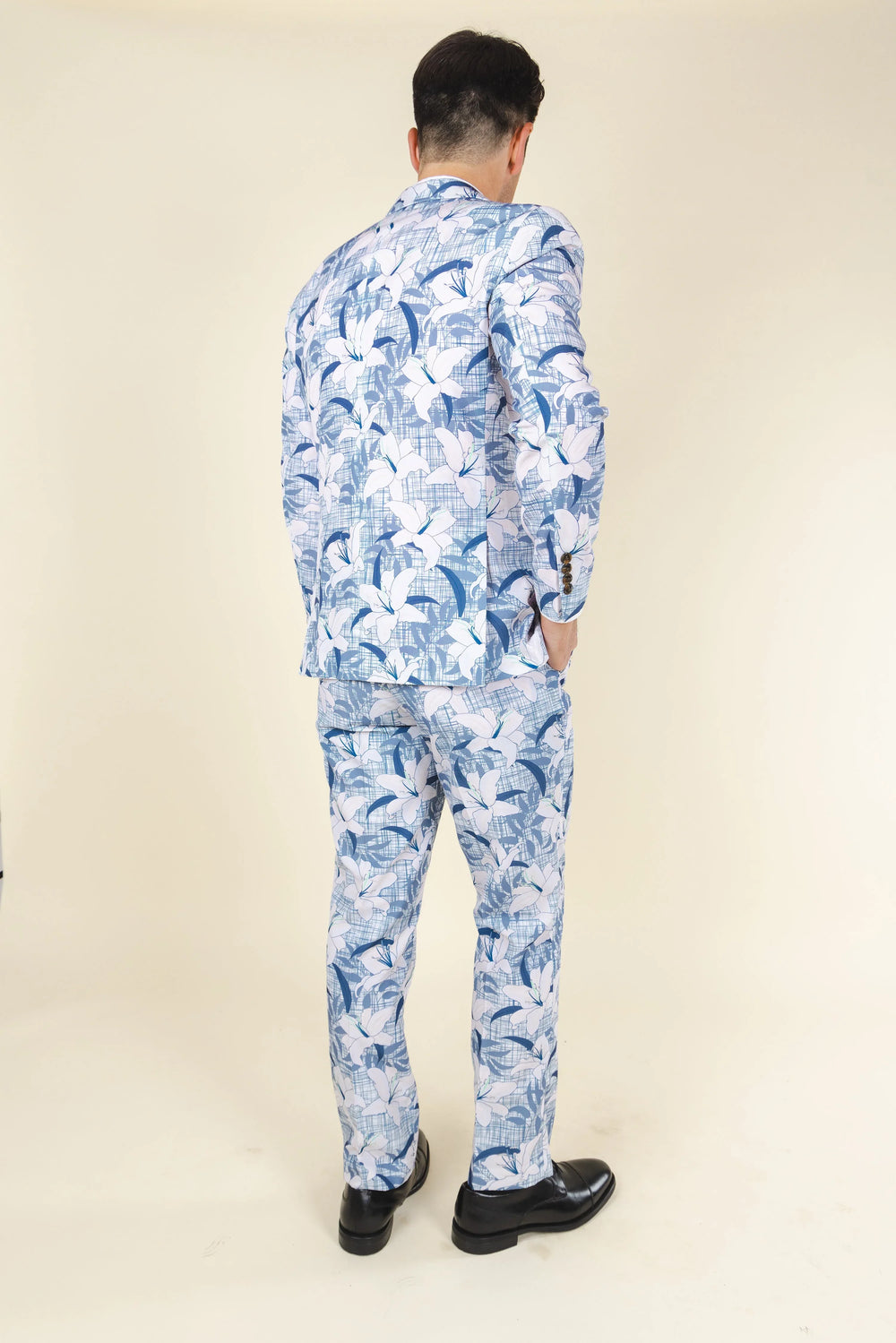 The Gilded Lily | Crosshatch Lilies Suit - Shinesty - Flyclothing LLC