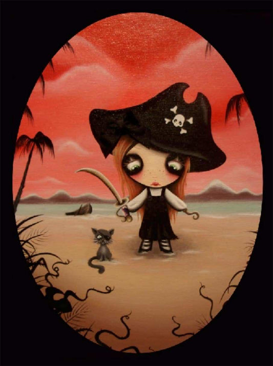 Black Market Art Company Ginger Pirate Print - Black Market Art Company - Flyclothing LLC