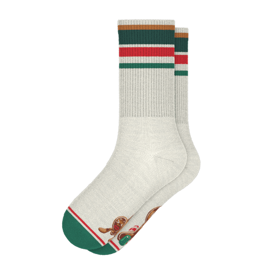 The Ginger Rail | Gingerbread Heel Hammock™ Crew Socks - Shinesty