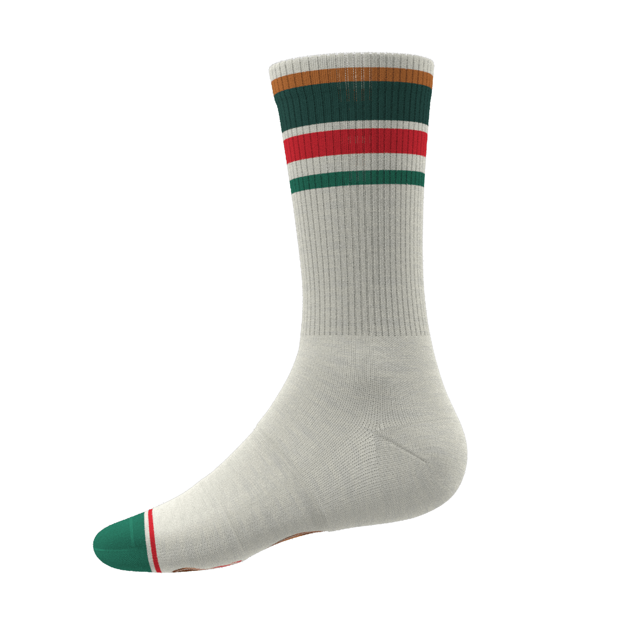 The Ginger Rail | Gingerbread Heel Hammock™ Crew Socks - Shinesty