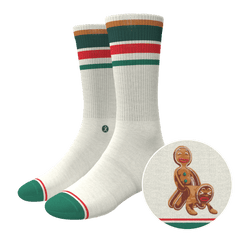 The Ginger Rail | Gingerbread Heel Hammock™ Crew Socks - Shinesty