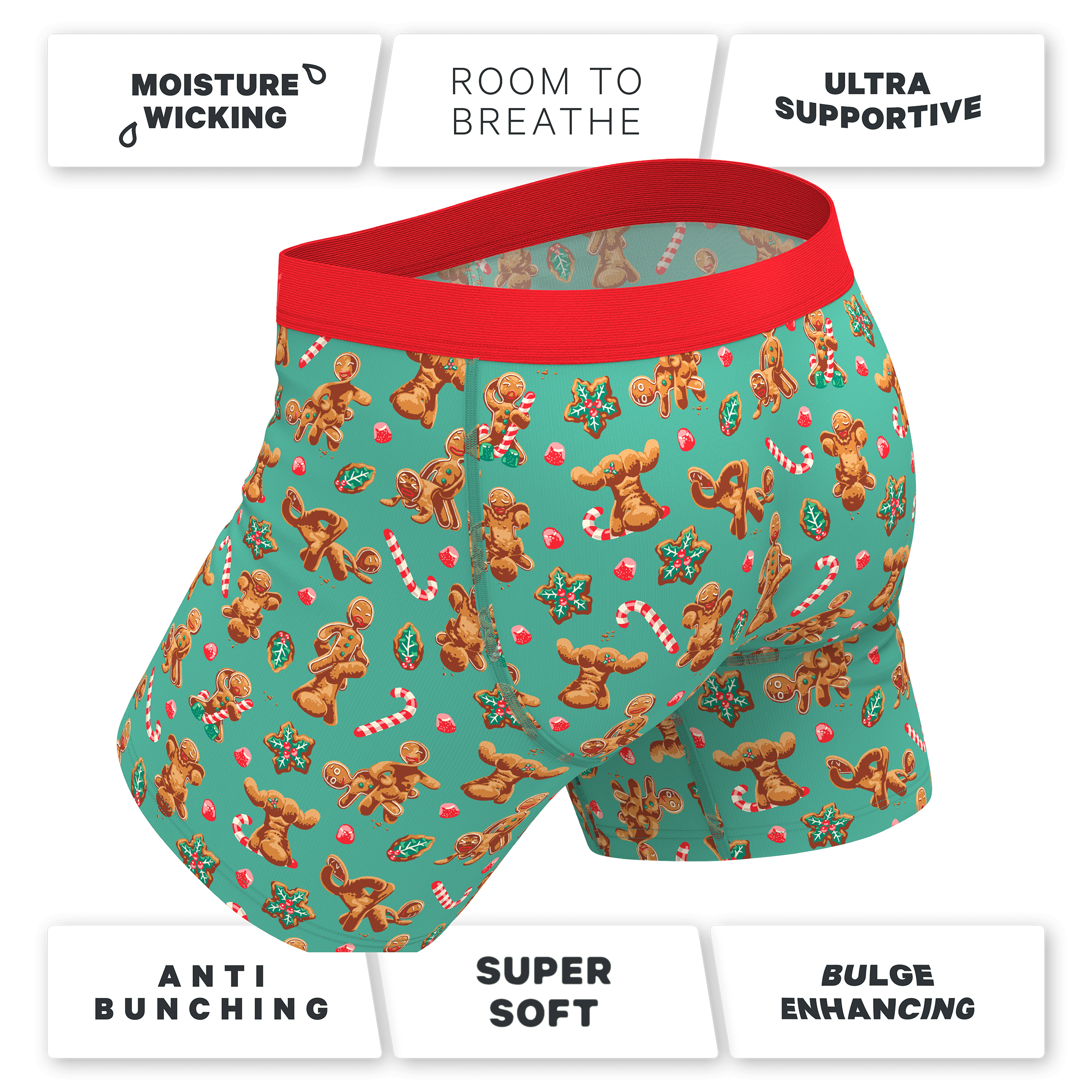 The Ginger Rail | Gingerbread Ball Hammock® Pouch Underwear - Shinesty
