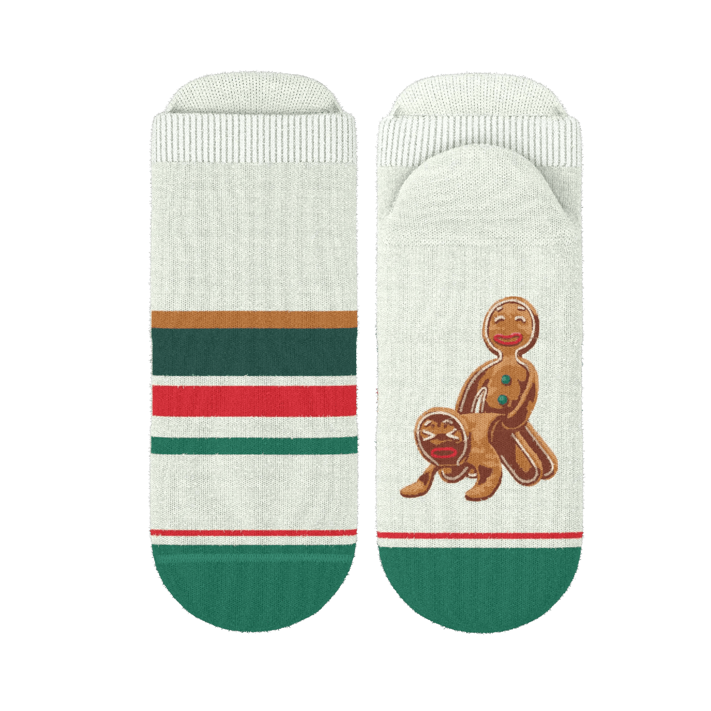 The Ginger Rail | Gingerbread Heel Hammock™ Ankle Socks - Shinesty - Flyclothing LLC