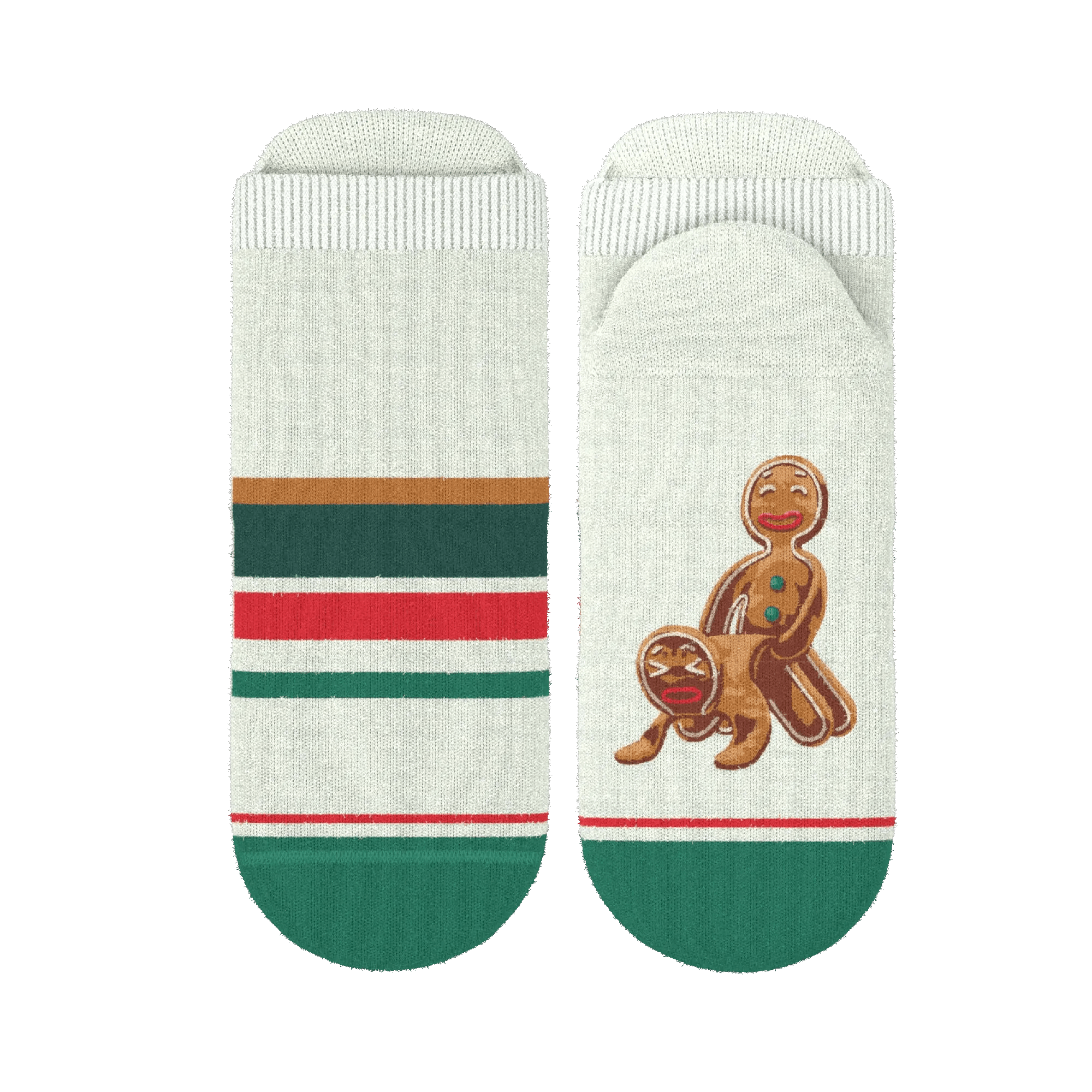 The Ginger Rail | Gingerbread Heel Hammock™ Ankle Socks - Shinesty - Flyclothing LLC