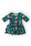 Gingerbread House 3/4 Sleeve Twirl Bodysuit - Mila & Rose ® - Flyclothing LLC