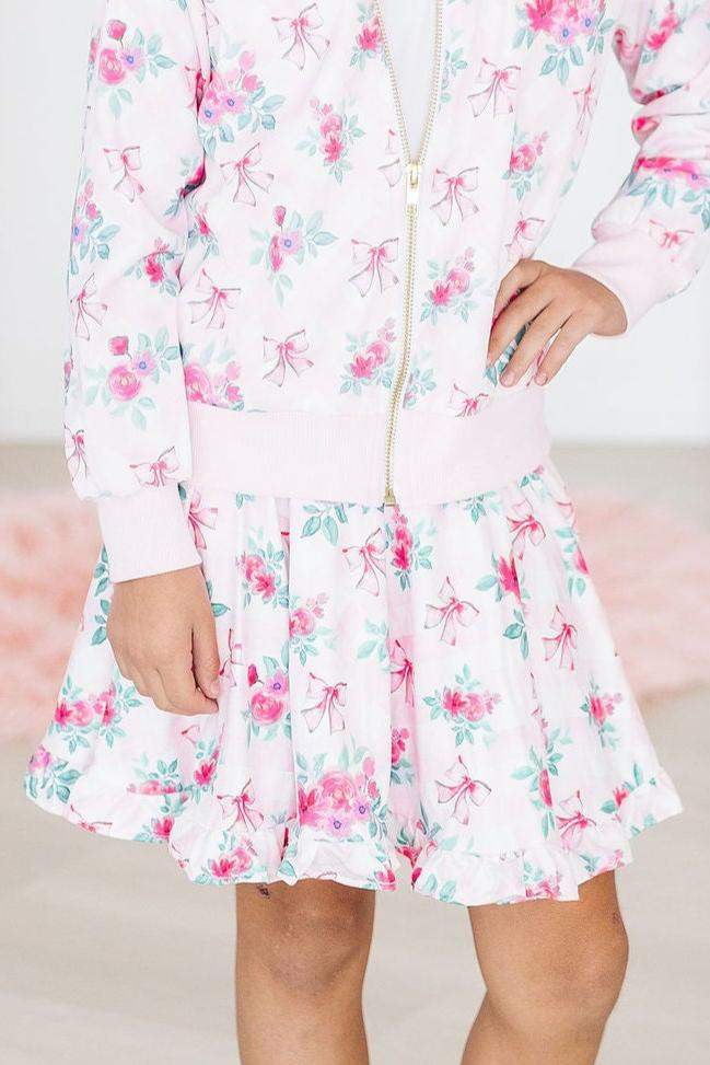 Gingham Bows Ruffle Twirl Skort - Mila & Rose ® - Flyclothing LLC