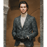 Giovanni (black) - Classic Italian lambskin leather gloves with cashmere lining & touchscreen feature