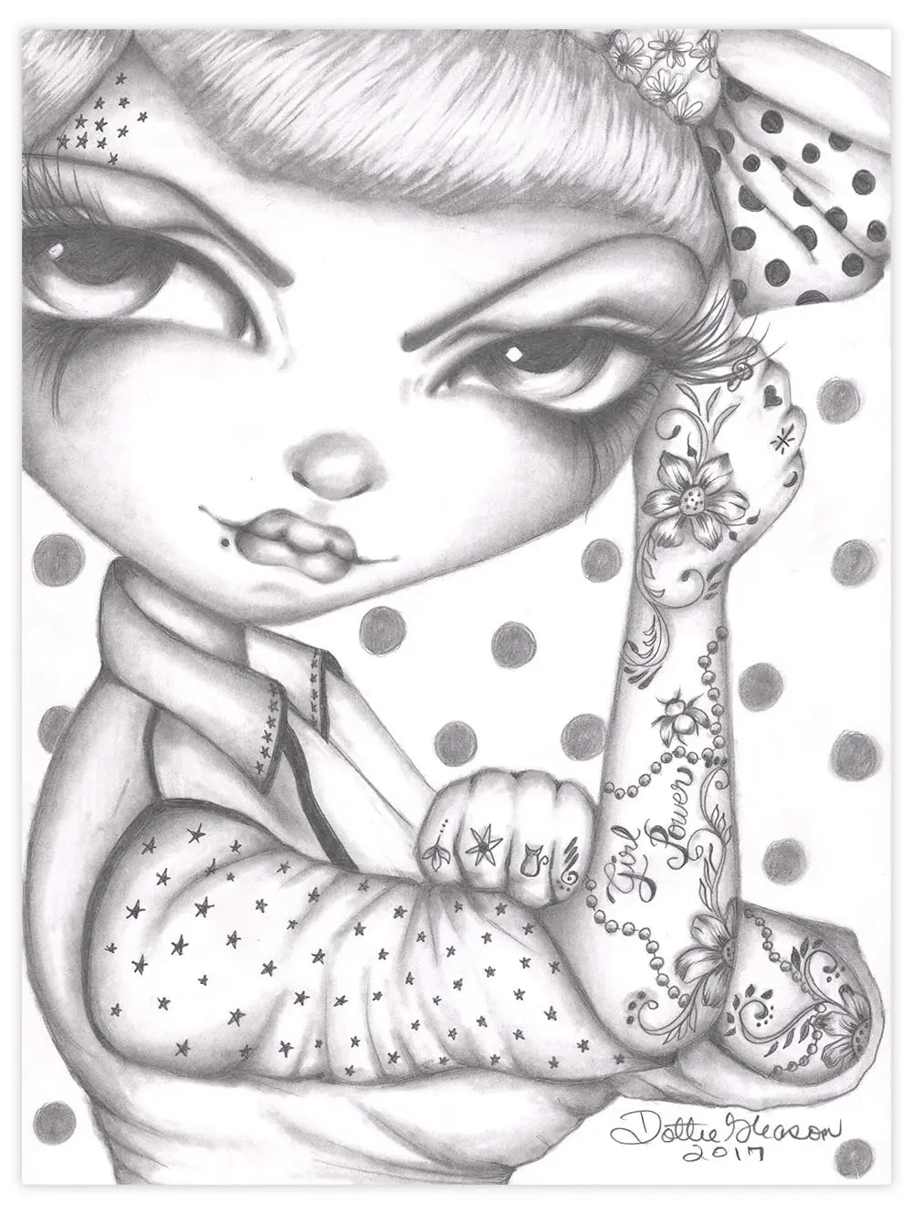 Black Market Art Company Girl Power Print - Black Market Art Company - Flyclothing LLC