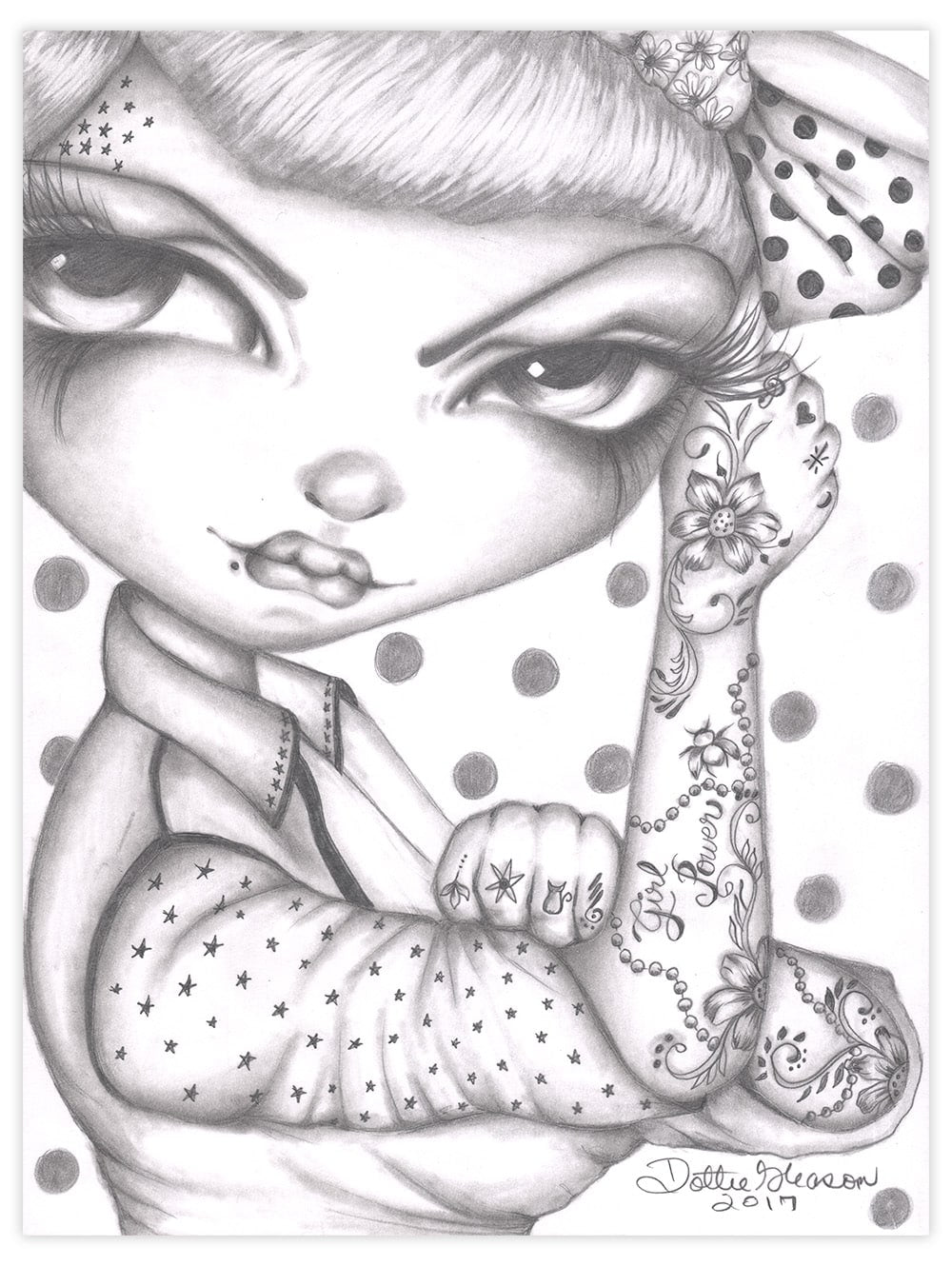 Black Market Art Company Girl Power Print