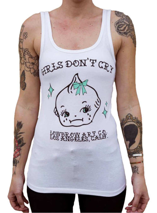 Black Market Art Company Girls Don't Cry Women's Tank Top - Black Market Art Company - Flyclothing LLC