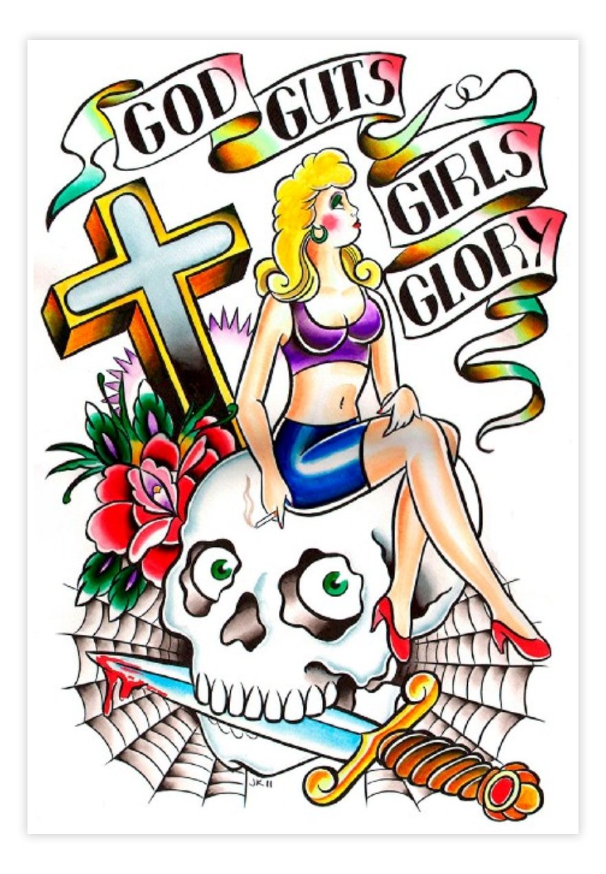 Black Market Art Company Girls Glory Print