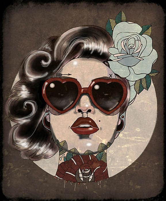 Black Market Art Company Glam Print
