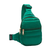 Glossy Solid Puffer Mini Sling Bag - Madeline Love - Flyclothing LLC