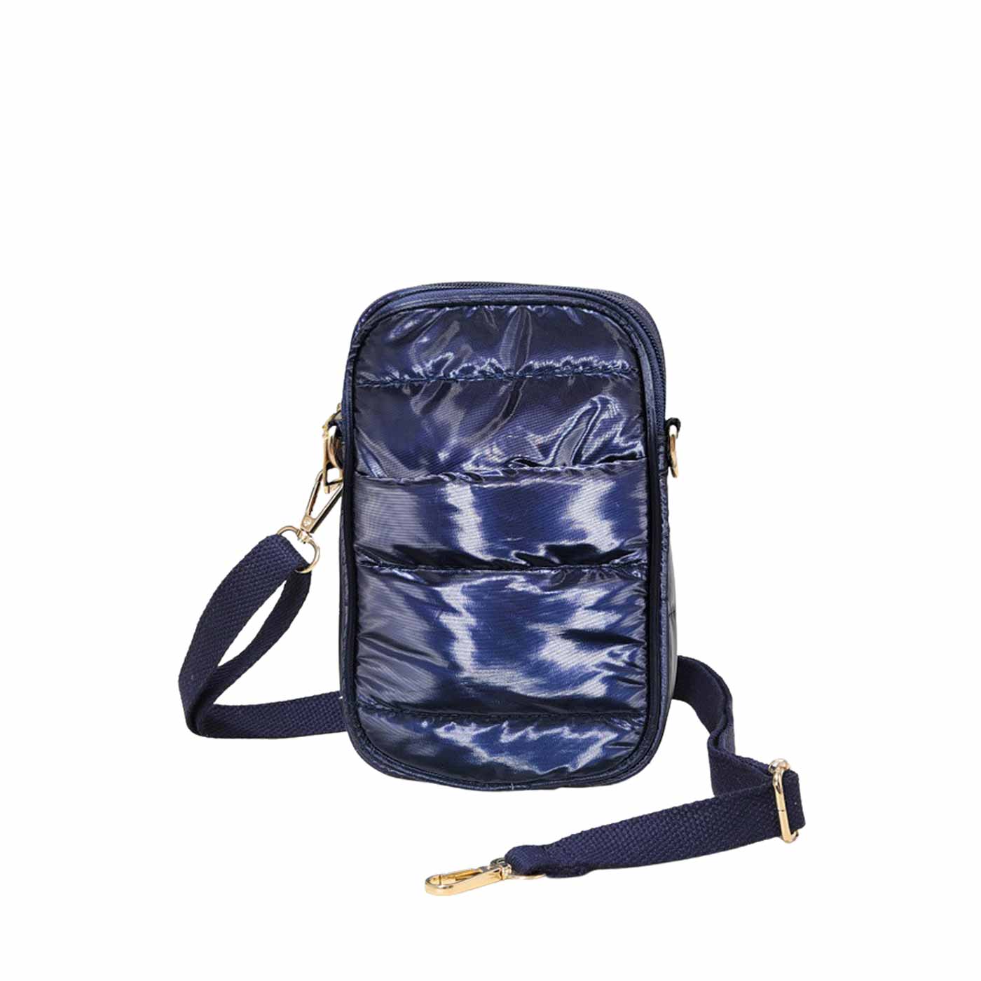 Glossy Puffer Rectangle Crossbody Bag - Madeline Love - Flyclothing LLC