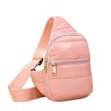 Glossy Solid Puffer Mini Sling Bag - Madeline Love - Flyclothing LLC
