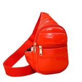 Glossy Solid Puffer Mini Sling Bag - Madeline Love - Flyclothing LLC