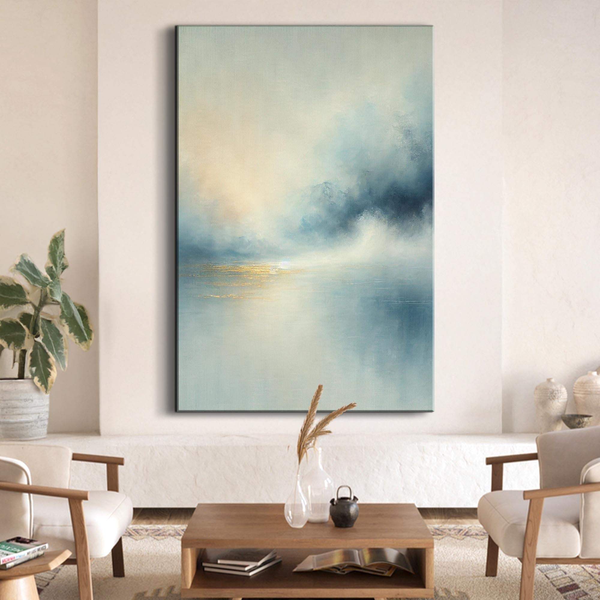 Abstract Calm Glow Wall Art - Tailored Canvases - Flyclothing LLC