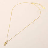 14K Gold Dipped CZ Stone Paved Reindeer Pendant Necklace - Madeline Love - Flyclothing LLC