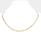 16 INCH, 4mm Stainless Steel Figaro Chain Necklace - Madeline Love - Flyclothing LLC