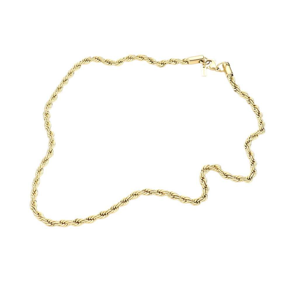 18 INCH, 4mm Stainless Steel Rope Chain Necklace - Madeline Love - Flyclothing LLC