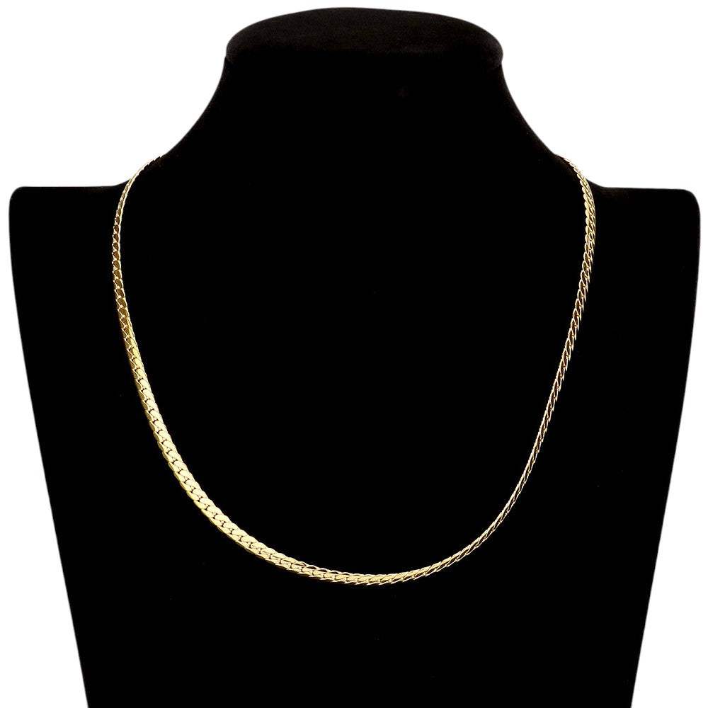 18 INCH, 5mm Stainless Steel Metal Chain Necklace - Madeline Love - Flyclothing LLC