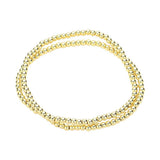 2PCS - Stainless Steel Ball Stretch Multi Layered Bracelets - Madeline Love - Flyclothing LLC