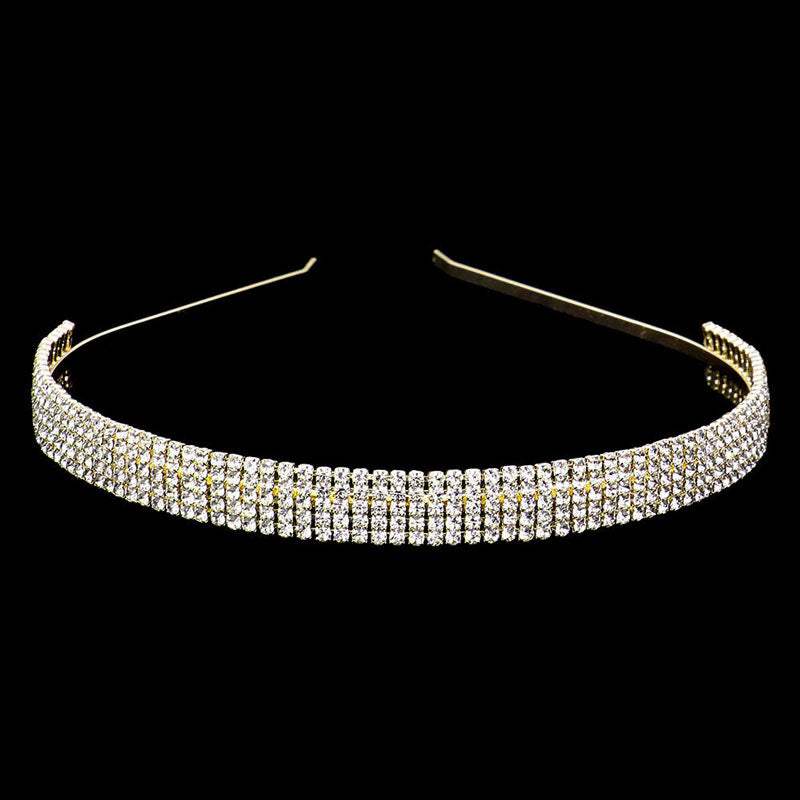 5Rows Rhinestone Headband - Madeline Love - Flyclothing LLC
