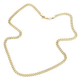 6 Diamond Cut Stainless Steel 18 Inch 4mm Cuban Chain Necklace - Madeline Love - Flyclothing LLC