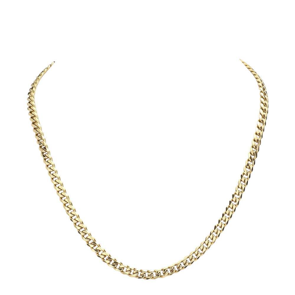 6 Diamond Cut Stainless Steel 20 Inch 6.2mm Cuban Chain Necklace - Madeline Love - Flyclothing LLC