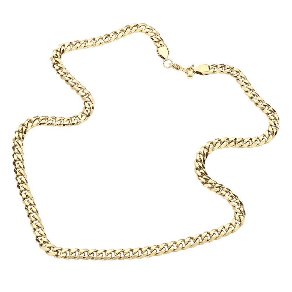 6 Diamond Cut Stainless Steel 20 Inch 6.2mm Cuban Chain Necklace - Madeline Love - Flyclothing LLC