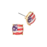 American USA Flag Stud Earrings - Madeline Love - Flyclothing LLC