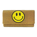 Beaded Smile Clutch Crossbody Bag - Madeline Love - Flyclothing LLC