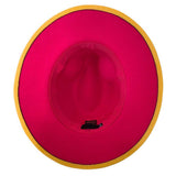 Belt Band Pointed Fedora Hat - Madeline Love - Flyclothing LLC