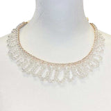 Bicone Beaded Bun Wrap Headpiece Necklace - Madeline Love - Flyclothing LLC