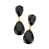 Double Teardrop Link Dangle Evening Earrings - Madeline Love - Flyclothing LLC