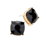 Square Stone Stud Earrings - Madeline Love - Flyclothing LLC