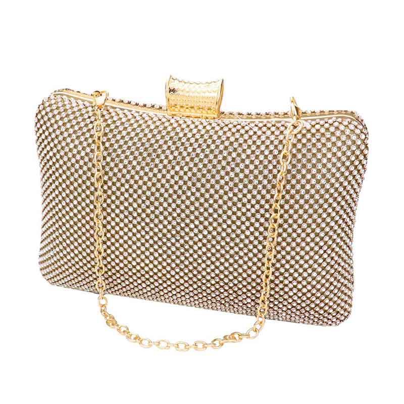Bling Evening Tote Clutch Crossbody Bag - Madeline Love - Flyclothing LLC