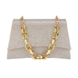Bling Evening Tote Crossbody Bag Chain Handle - Madeline Love - Flyclothing LLC