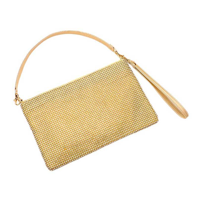 Bling Flat Clutch Crossbody Bag - Madeline Love - Flyclothing LLC